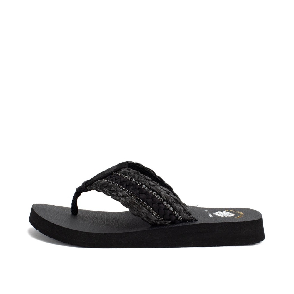 Yellow box Norla Flip Flop color black medium width - Picture 2 of 4